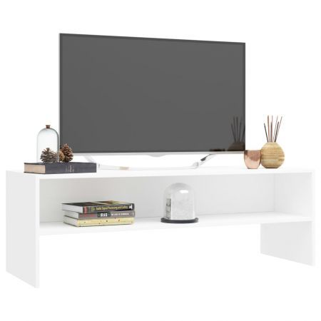 TV Cabinet White 120x40x40 cm Chipboard