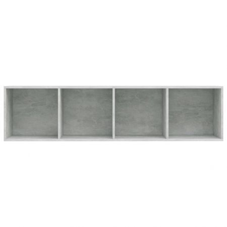 Book Cabinet/TV Cabinet Concrete Grey 36x30x143 cm Chipboard