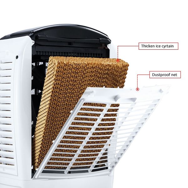 50L Evaporative Air Cooler Industrial Air Conditioner Humidifier Cooling Fan Remote Control