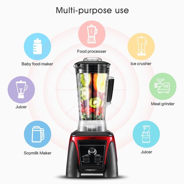 3L HIgh Power Blender Commercial Food Processor Mixer Smoothie Maker Juicer