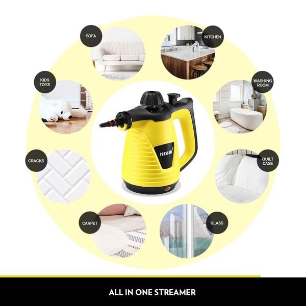 13-in-1 Handheld Steam Cleaner Mop with Accessories