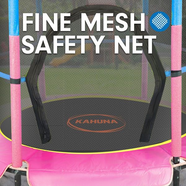 Kahuna Mini 4.5 ft Trampoline - Blue Pink