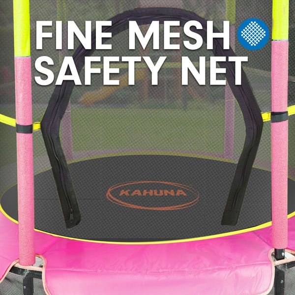 Kahuna Mini 4.5 ft Trampoline - Yellow Pink