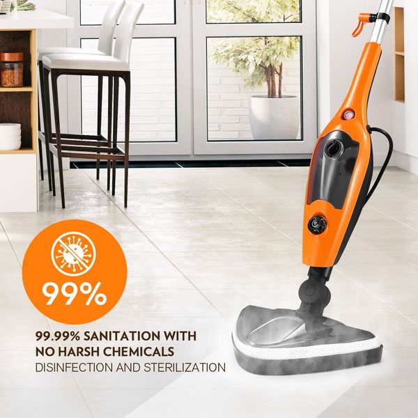 14-in-1 Steam Mop Handheld Steamer with Accessories