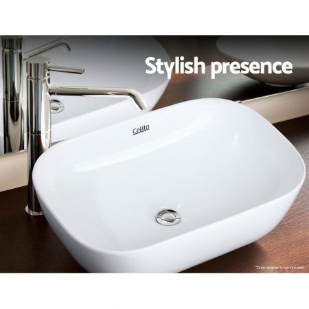 Cefito Bathroom Basin Ceramic Vanity Sink Hand Wash Bowl 46x33cm