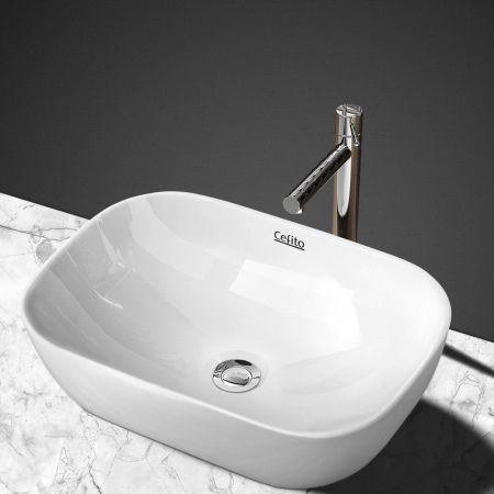 Cefito Bathroom Basin Ceramic Vanity Sink Hand Wash Bowl 46x33cm