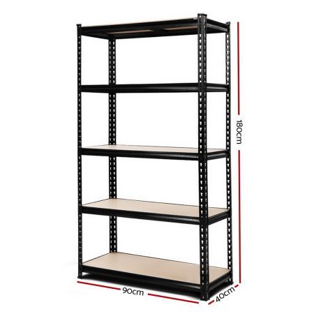 Giantz 1.8M Garage Shelving Warehouse Rack Pallet Racking Storage Shelf Charcoal