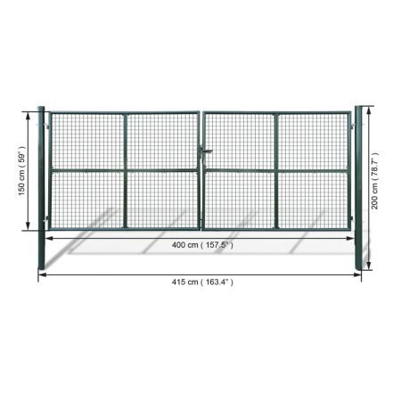 Mesh Garden Gate 415 x 200 cm / 400 x 150 cm