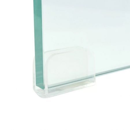 TV Stand/Monitor Riser Glass Clear 80x30x13 cm