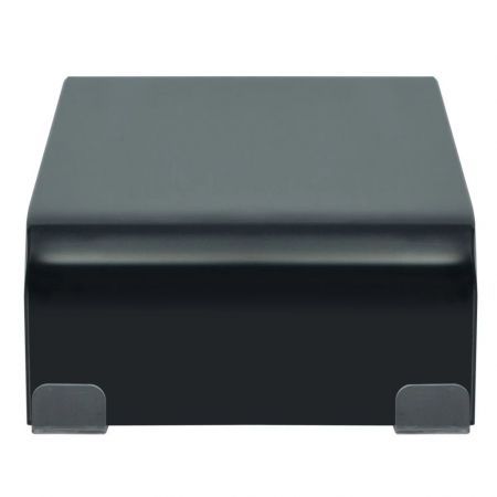 TV Stand/Monitor Riser Glass Black 40x25x11 cm
