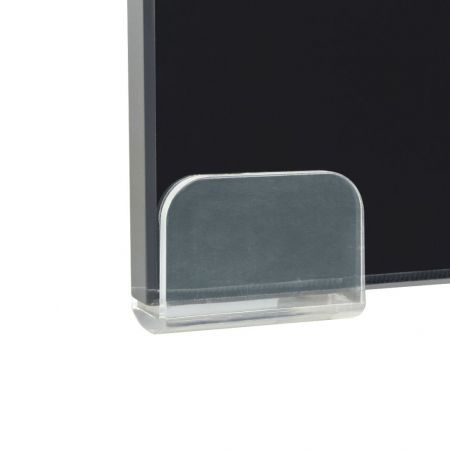 TV Stand/Monitor Riser Glass Black 40x25x11 cm