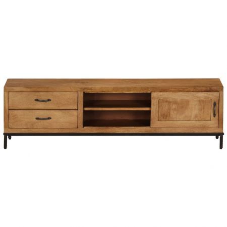 TV Cabinet Solid Mango Wood 140x30x40 cm