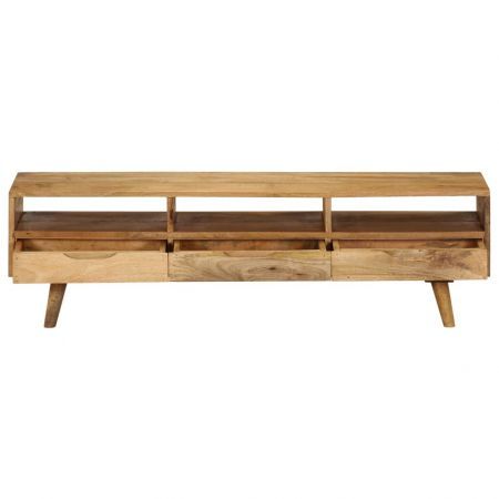 TV Cabinet Solid Mango Wood 140x30x41 cm