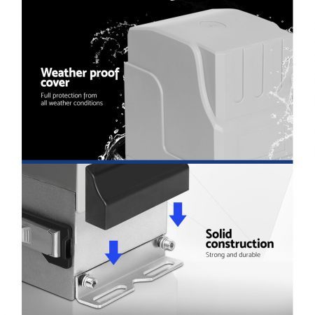 Lockmaster Automatic Sliding Gate Opener Kit Keypad 6M 1800KG