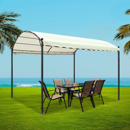 Instahut 4x3m Gazebo Party Wedding Marquee Tent Shade Iron Art Canopy Camping