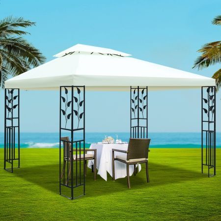 Instahut 4x3m Gazebo Party Wedding Event Marquee Tent Shade Iron Art Canopy