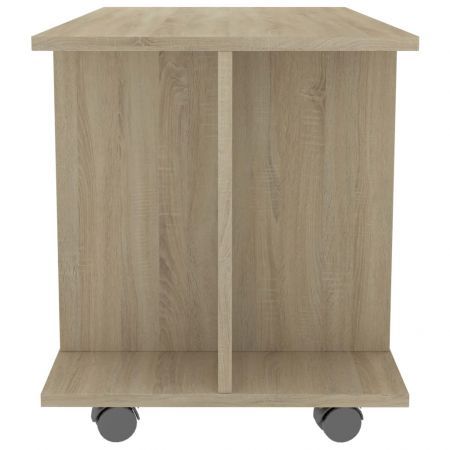 TV Cabinet with Castors Sonoma Oak 80x40x40 cm Chipboard