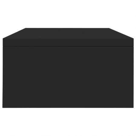 Monitor Stand High Gloss Black 42x24x13 cm Chipboard