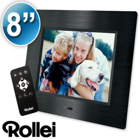Rollei Feelings 8" Inch Digital LCD Photo Picture Frame with USB / Card Reader - Black