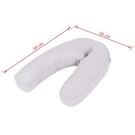 Pregnancy Pillow J-Shaped 54x43 cm Grey