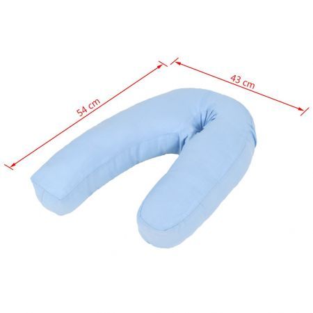 Pregnancy Pillow J-Shaped 54x43 cm Blue