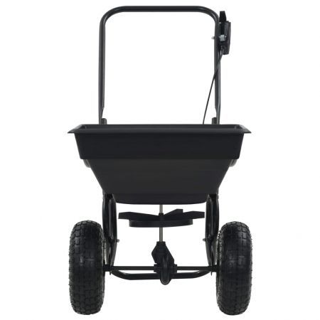 Walk Behind Salt Spreader PVC and Steel 92x46x70 cm 15 L