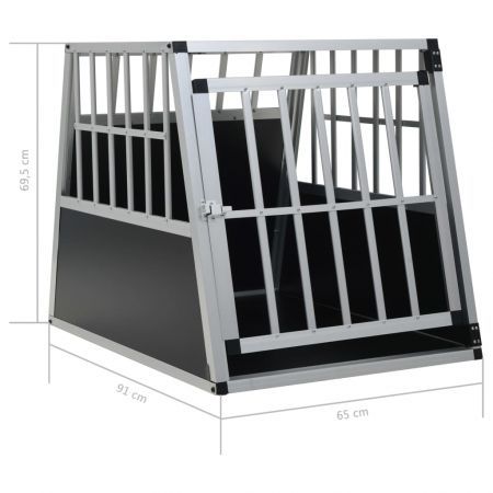 Dog Cage with Single Door 65x91x69.5 cm