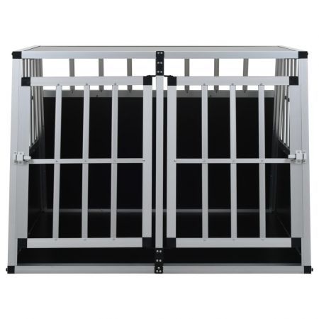 Dog Cage with Double Door 94x88x69 cm