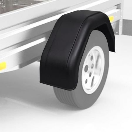 2x Mudguard for Trailer Wheels 220 x 760 mm