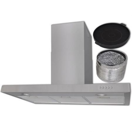 Flat Stainless Range Hood 900 mm