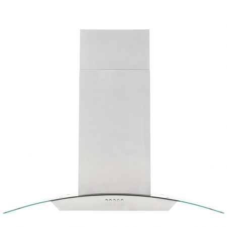 Island Range Hood 90 cm Stainless Steel 756 Cubic Meter/H LED