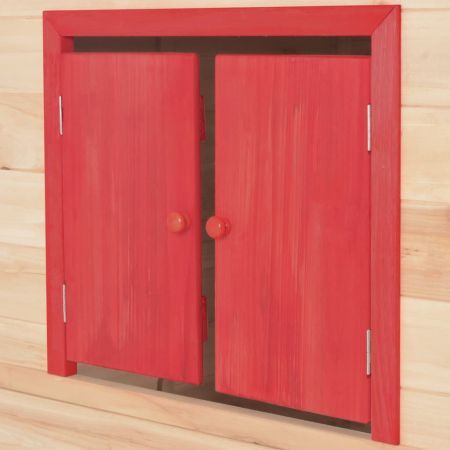 Kids Play House Wood Red