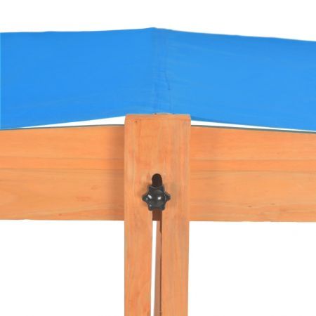 Sandbox with Adjustable Roof Wood Blue UV50