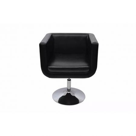 Bar Chairs 2 pcs Artificial Leather Black