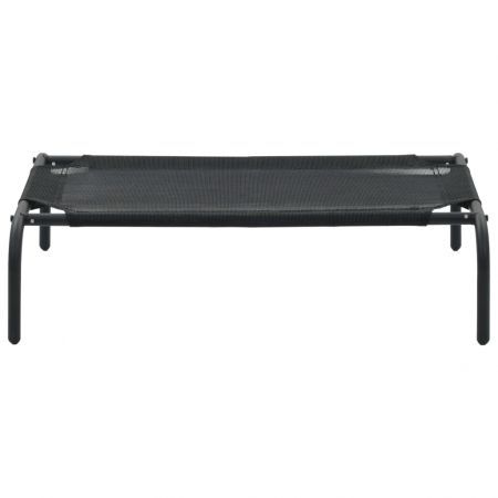 Elevated Dog Bed Black S Textilene