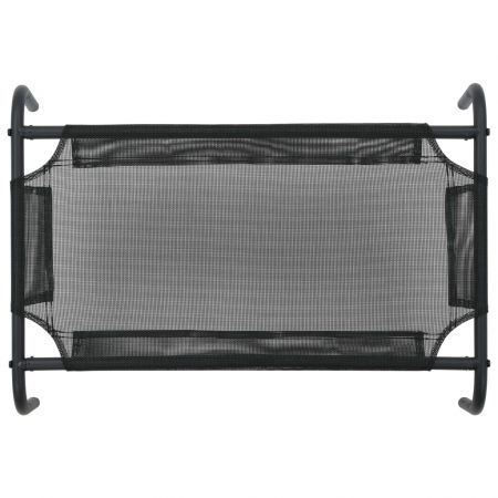 Elevated Dog Bed Black S Textilene