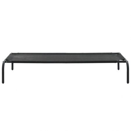 Elevated Dog Bed Black L Textilene