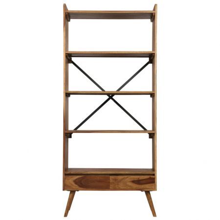 Bookshelf Solid Sheesham Wood 75x30x170 cm