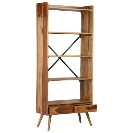 Bookshelf Solid Sheesham Wood 75x30x170 cm