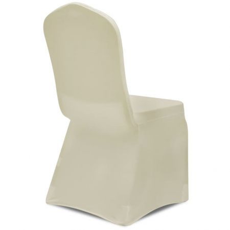 100 pcs Stretch Chair Covers Cream