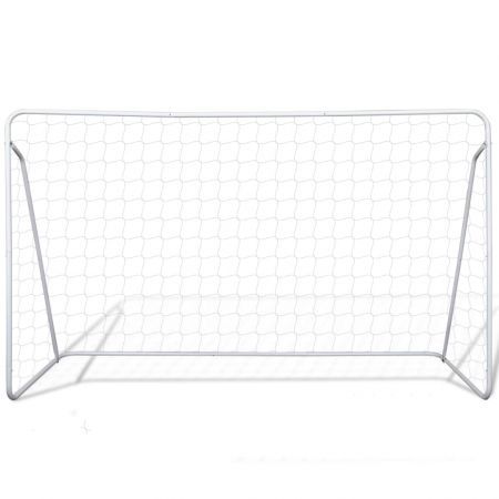 Football Goal Nets Steel 2 pcs 240x90x150 cm