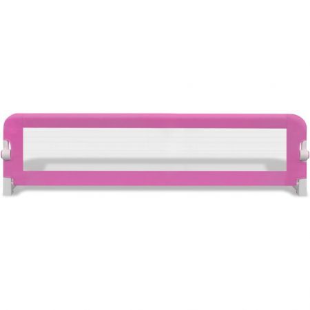 Toddler Safety Bed Rail 2 pcs Pink 150x42 cm