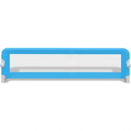 Toddler Safety Bed Rail 2 pcs Blue 150x42 cm