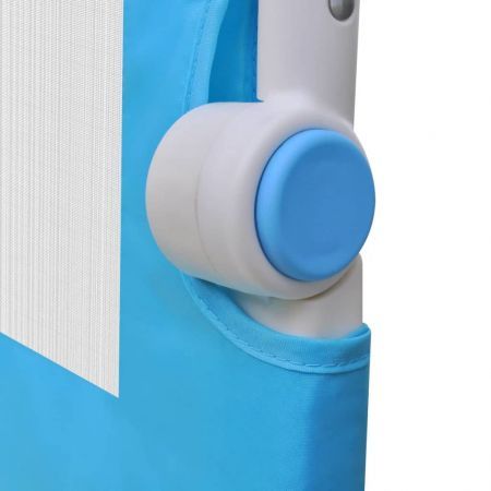 Toddler Safety Bed Rail 2 pcs Blue 150x42 cm