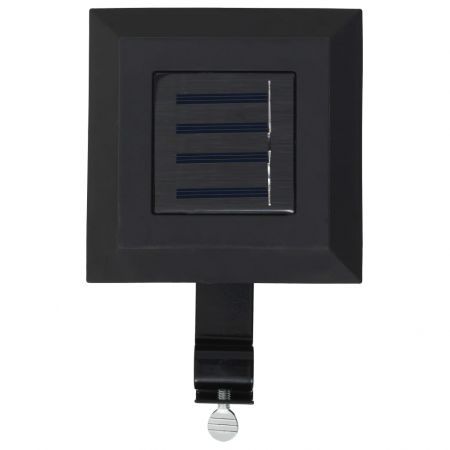 Outdoor Solar Lamps 12 pcs LED Square 12 cm Black