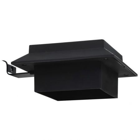 Outdoor Solar Lamps 12 pcs LED Square 12 cm Black