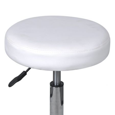 Office Stools 2 pcs White 35.5x98 cm Faux Leather