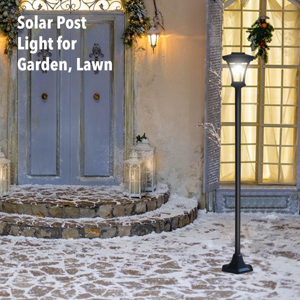 Deluxe Outdoor Solar Lights Garden Lamp Post