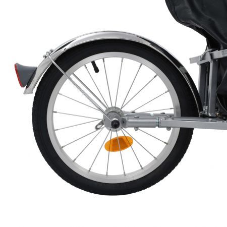 Bike Luggage Trailer with Bag Orange and Black