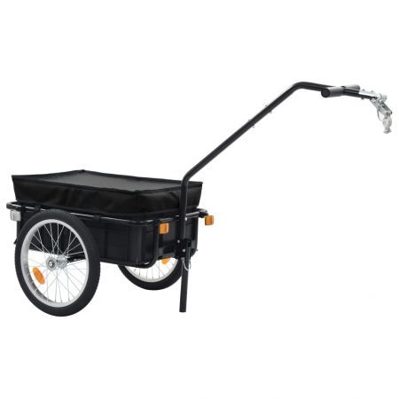 Bike Cargo Trailer/Hand Wagon 155x61x83 cm Steel Black